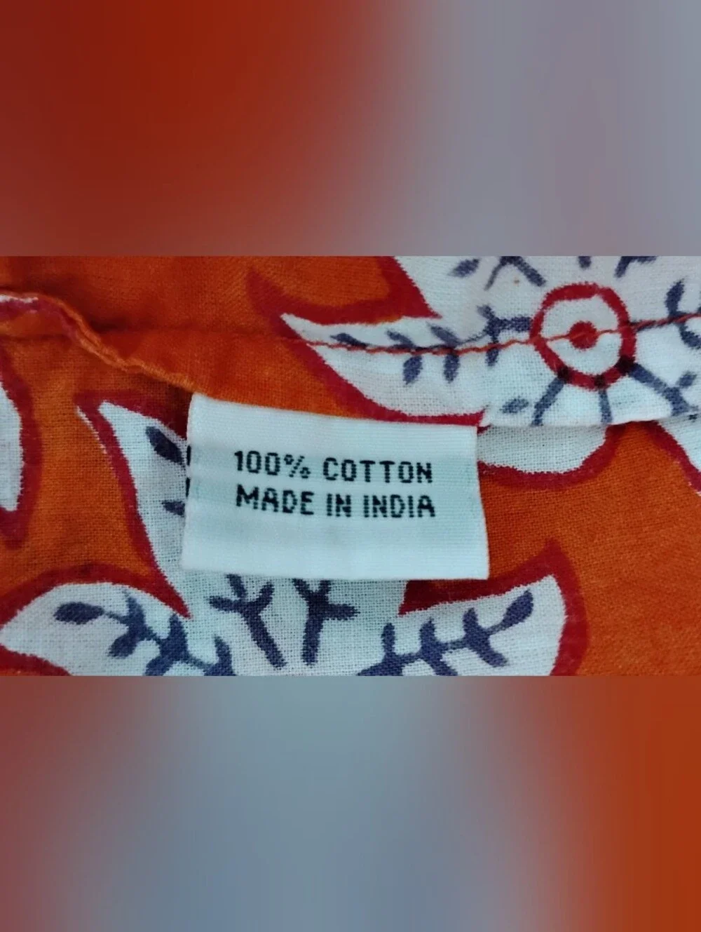 Roberta Roller Rabbit Men's Burnt Orange Cotton Print Short Sleeve Buttondown M
